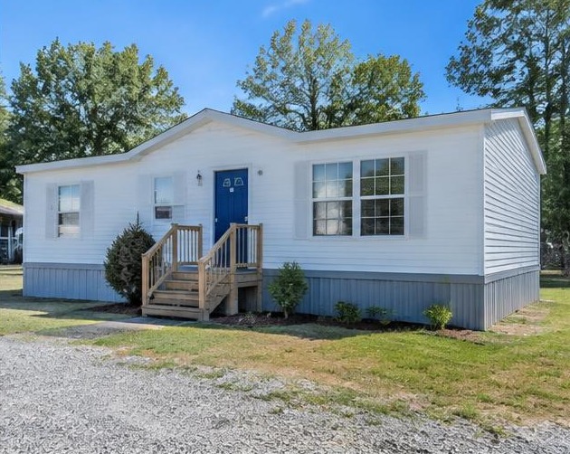 The Juniper — illustrative mobile home exterior