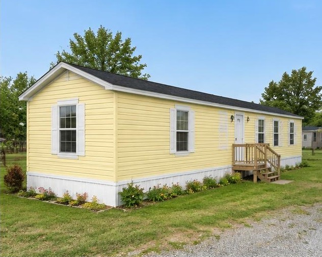 The Daisy — illustrative mobile home exterior